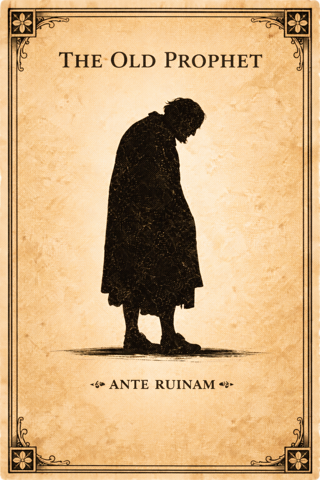 Woodcut portrait of The Old Prophet